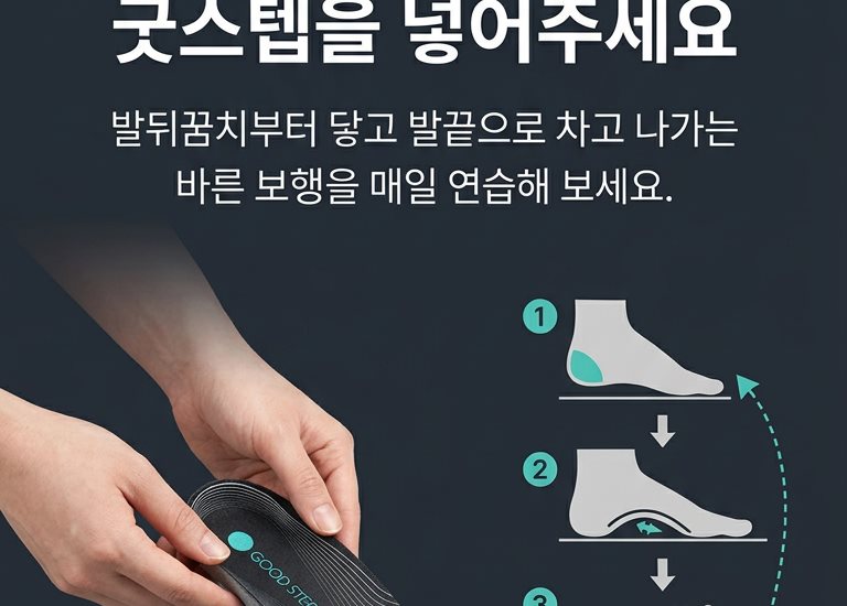 굿스텝 인솔 삽입 방법